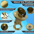 Waterproof Underwater Light 175 Solid Brass 7WMR16 LED Bulb Pond Submersible Waterfall Pool Fountain Light for Beautiful Bright Long Lasting Home Garden Patio Pool - Image 2