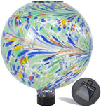VCUTEKA Solar Gazing Ball, Glass Garden Globes for Outdoor Yard Decor, 10“ by VCUTEKA