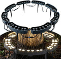 LED Ring Tree Light, Outdoor Waterproof Landscape Spotlight, Die-Cast Aluminum Tree Hug Uplights with Ground Stake for Garden Pathway Accent, Circular Wrap Around Lamp(Purple,96W(24v)) by Unknown