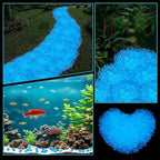 Colorful Glow-in-the-Dark Garden Stone, Night Guide Luminous Pebbles, Glowing Garden Stones, Rainbow Glow in the Dark Stepping Rocks for Landscaping Fish Tank Aquarium Walkway Decor (Blue,1000pcs) - Image 2