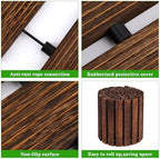 Landical 24ft Wooden Garden Pathway Walkway, Roll Out Outdoor Path,Brown - Image 3