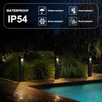 Modern Pathway Light Landscape Path Light 3000K Warm Led Bollard Lighting Fixture Outdoor Waterproof Walkway Light Aluminum Rainproof Path Lamp for Garden Lawn Courtyard Driveway 23.6in - Image 3