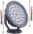 36W Blue LED Outdoor Wall Wash Flood Light Fixture Project Spot Lamp DC 24V - Image 2