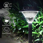 39LED Bright White Solar Pathway Lights Ground Stake Light IP65 Waterproof on/Off Solar Garden Lawn Light with Larger Solar Panel for Outdoor Yard Walkway 2Pack - Image 3
