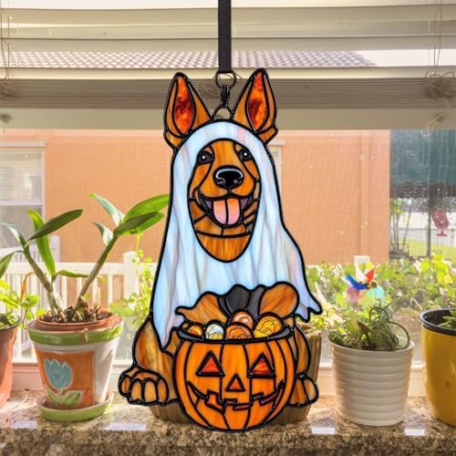 Funny Dog Halloween Acrylic Suncatcher - Image 4