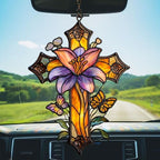 Magnolia Cross Acrylic Suncatcher - Image 5