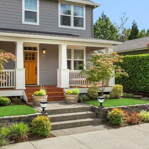 SEWACC Solar Lawn Post Light Waterproof LED Solar Garden Pillar Light Outdoor Yard Fence for Patio Pathway - Image 5