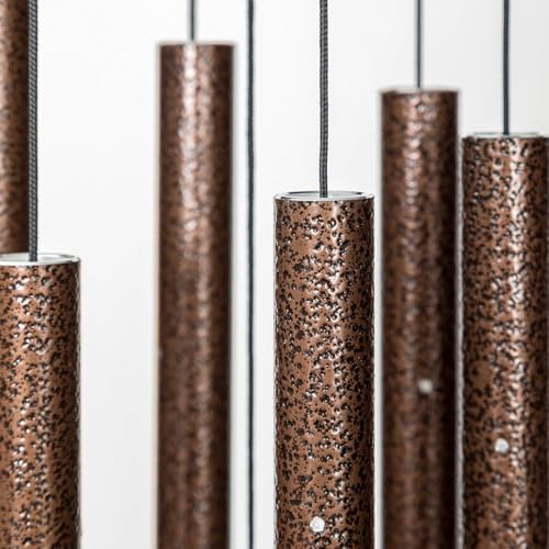 27 Inch Copper Vein Wind Chime for Patio, Backyard, Garden, and Outdoor Decor, Aluminum, Made in India - Image 3
