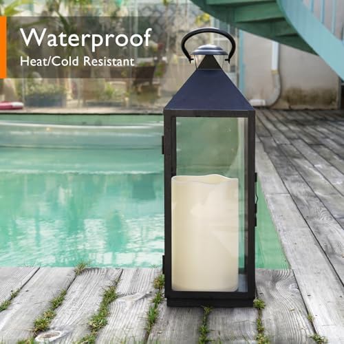 Homemory 6" x 9" Extra Large Outdoor Waterproof Candle with Auto 6H Timer - Image 5