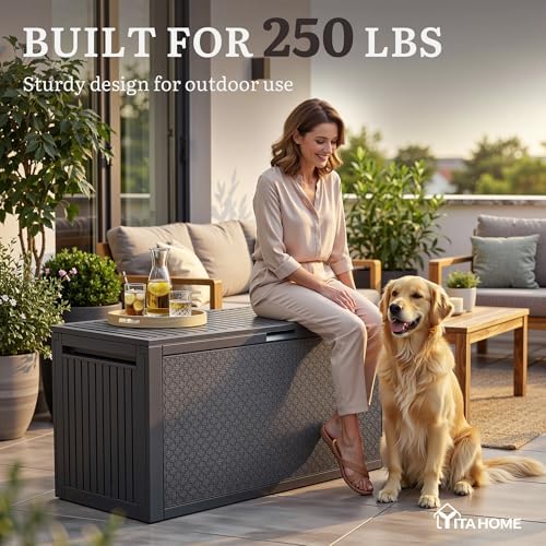 YITAHOME 95 Gallon Outdoor Storage Deck Box - Image 2