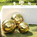 Balsa Circle 22 in Gold Stainless Steel Globe Gazing Reflective Mirror Balls Outdoor Garden Decor Centerpieces Wedding Party Events Reception Home Decorations Modern Ornaments Landscaping Accents - Image 6
