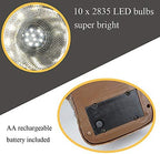 SunKite Solar Powered Rock Light, 2 Pack 10 LED Waterproof Garden Stone Lights Outdoor Landscaping Spotlights, Yard Patio Pathway Driveway Landscape Rock - Image 3