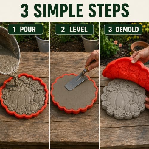 Outdoor Sunflower Stepping Stone Mold for Concrete - Image 5