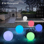 Floating Pool Lights Solar Powered,Blibly 14 inch Pool Lights that Float, Inflatable Waterproof Led Balls, Solar Floating Light for Outdoor Swimming Pond Garden Lawn Party Decor (4 Pack) - Image 5