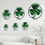 Personalized Irish Metal Sign, Ireland Celtic Shamrock Hanging Sign Welcome Outdoor Porch, Custom Name Wall Fence Patio Yard Home Office Decor, Birthday, St. Patrick’s Day Gift - Image 4