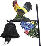Iron Door Metal Bracket Rustic Hanging Dinner Bell Chime Loud Sound Decoration Suitable for Home Garden by Unknown