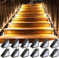 AUDLES Solar Stair Lights,12 Pack Warm White Step Lights Outdoor Waterproof by AUDLES