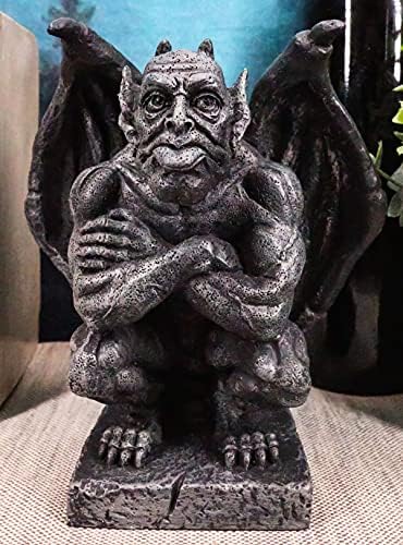 Ebros Winged Watchman Gothic Troll Gargoyle Statue Night Sentry Guardian Gargoyle Decorative Figurine 6.5" Tall - Image 3