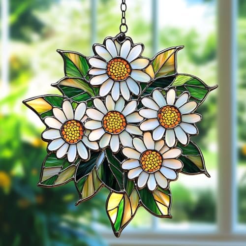 Daisies Acrylic Suncatcher by AVAGAN