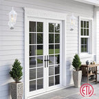 GRUENLICH Outdoor Wall Light Fixture, Antirust Aluminum Glass, White 2 Pack - Image 7