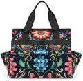 Mexican Flowers Garden Tool Bag, Garden Tote Storage Bag with 10 Pockets, Indoor and Outdoor Colorful Mexican Gardening Tool Organizer for Women Men by CURLYOOT