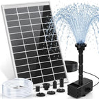 7.5W Solar Fountain Pump with 6 Adjustable Spray Modes by Unknown