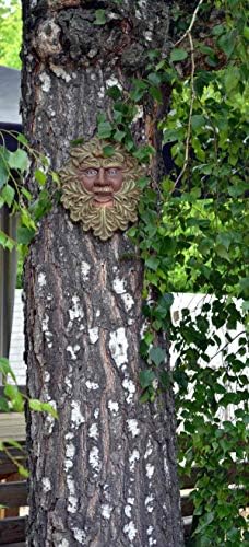 Mold Sculpture DIY Green Man FACE Plaque Old Man Modern Art Tree Wood Spirit Faces Greenman (D29) - Image 6