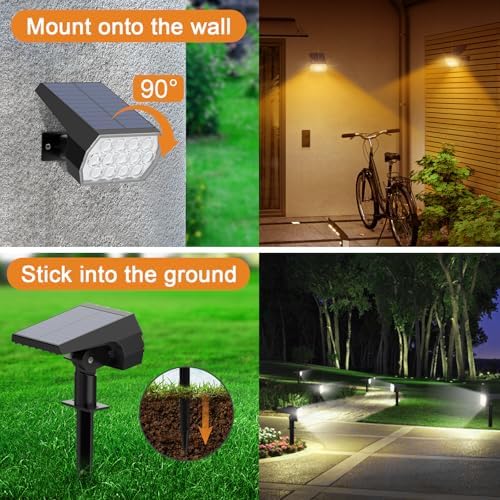 WELALO Color Changing Solar Lights Outdoor, IP68 Waterproof, RGB, 6 Pack - Image 4