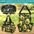 Avocado Cocktail Garden Tool Bag Tote for Men Women Multiple Pockets Wide Mouth Heavy Duty Waterproof Tool Organizer Bag for Outdoor Lawn Yard Portable Gardening Storage With Elasticbands - Image 3