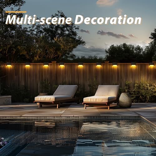Otdair Solar Deck Lights - 16 Waterproof LED Step Lights for Deck, Stairs, Yard, Patio, and Pathway (Warm White), Black - Image 5