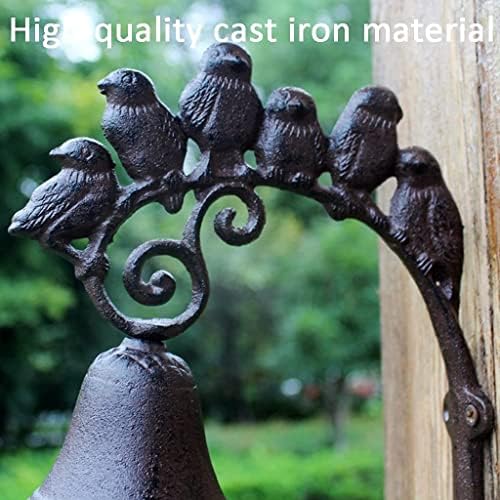 Cast Iron Doorbell Wall Bell Indoor Outdoor Din Garden Decoration Cast Iron Doorbell Funny Bird Dinner Bells Outdoor Dinner Bell Suitable for Front Door Ship Bell - Image 3