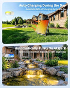 POPOSOAP 4W Warm White Solar Pond Lights with Timer (3 Headlamp) - Image 2