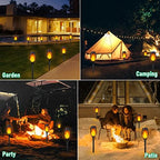 IkeeRuic Solar Torch Light with Flickering Flame for Halloween Decorations - Image 2