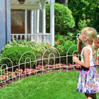 Decorative White Garden Fence Border 18inX50ft Flower Bed Garden Fencing - Image 2