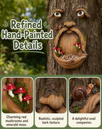 9.9" Tree Faces Decor Outdoor, Bird Feeder, Faces for Trees - Image 6