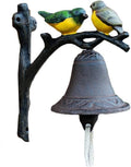 Garden Decoration Dinner Bells Cast Iron Doorbell Wall Bell Hanging Bell Front Door Doorbell (Black 20 * 17.2 * 10cm) by Unknown