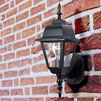 Maple Street 1-Light Outdoor Wall Light with Clear Glass, Wet Rated for Porch, Patio, and Garage – Design House, 507566 - Image 3