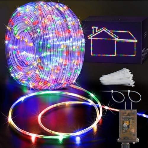 KNONEW 1000 LED Rope Lights Outdoor 328FT Rope Light for Outside Waterproof by KNONEW