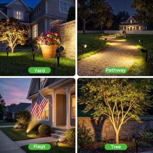 nipify 5W Outdoor Spot Lights, COB Landscape Spotlights with Spiked Stand - Image 6