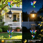 Hummingbird Wind Chimes for Outside, Colorful Wind Chimes,Gifts for Women - Image 3