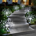 Anordsem Solar Firework Lights Outdoor Garden Sparkler Lights 6 Pack White by Anordsem