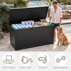 YITAHOME 300 Gallon Extra Large Double-Wall Outdoor Storage Box, Waterproof - Image 4