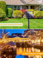 Solar Christmas Lights Outdoor 4 Pack 132FT 400LED String Lights Warm White - Image 4