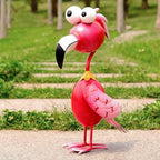 Kircust Flamingo Decor Yard Decorations Outdoor Garden Statue Outside Metal Bird Courtyard Art Pink Flamingos for Patio Backyard Porch Decoration - Image 2