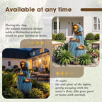 TITIMO 29.9" Outdoor Water Fountain, Stacked Faux Ceramic Garden Fountain - Image 6