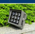 Rotation Spotlight - Spotlight Led Beam Light, 110-230V LED Long Distance Spotlight Outdoor Building Wall Washer, IP67 Waterproof Porch Beam Lights, for Hotel Villas(Cold Whit) by Unknown