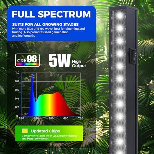 Barrina T5 Grow Lights for Indoor Plants, Full Spectrum, 1ft 5000K, 4 Packs - Image 3