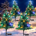 Solar Christmas Tree Lights Decorations-Waterproof XS Pathway Lights,4 Pack by Ularoom