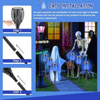 Solar Torch Lights with Flickering Flame Larger Size Halloween Decorations - Image 4