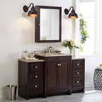 Farmhouse Vanity Wall Sconce, Industrial Gooseneck Barn Light Fixture, Oil Rubbed Bronze Wall Lamps for Bedroom, Bathroom, Hallway, Living Room, Reading Room - Image 3